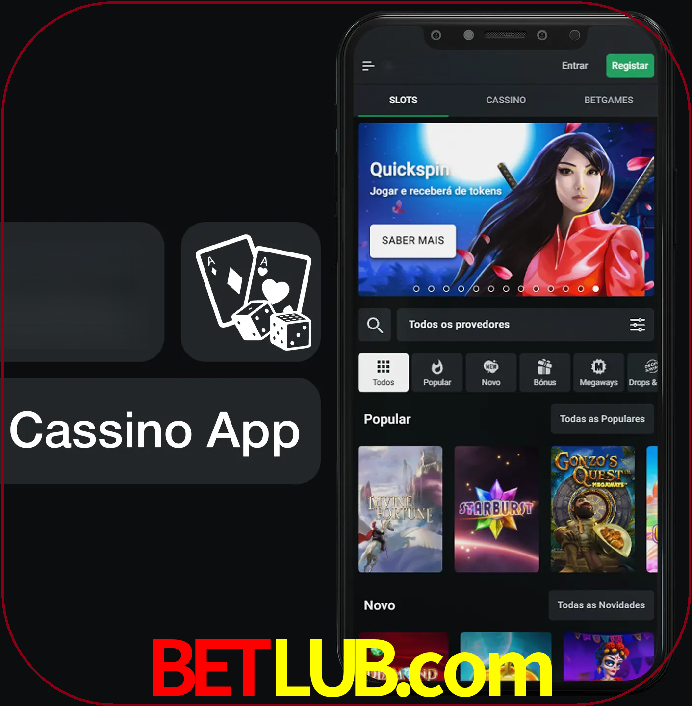 Jogue jogos de cassino e ganhe.
